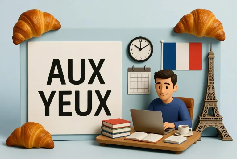 AUX YEUX — в глазах (кого-то), для (кого-то), с точки зрения | 🟡 B2
